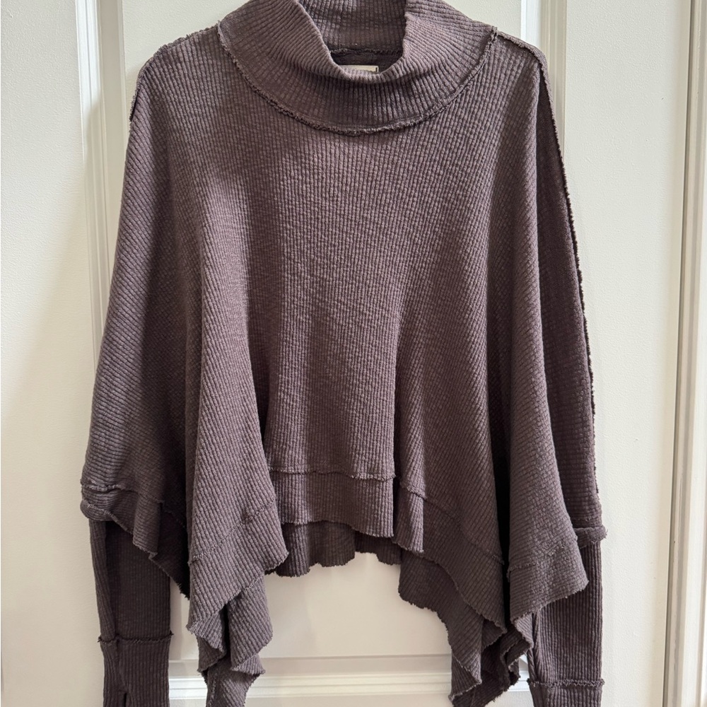 Women's Brown Cowl Neck Sweater